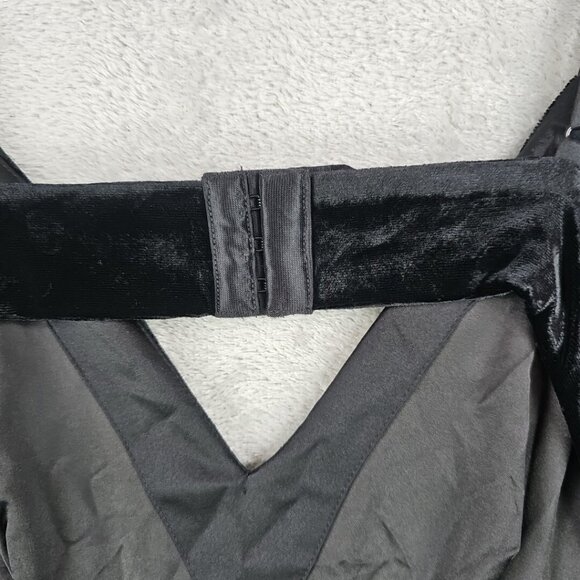 Retrofete Eva Dress Womens S Black/Gold Silk Velvet Crystal Embellished Cocktail - Picture 9 of 9